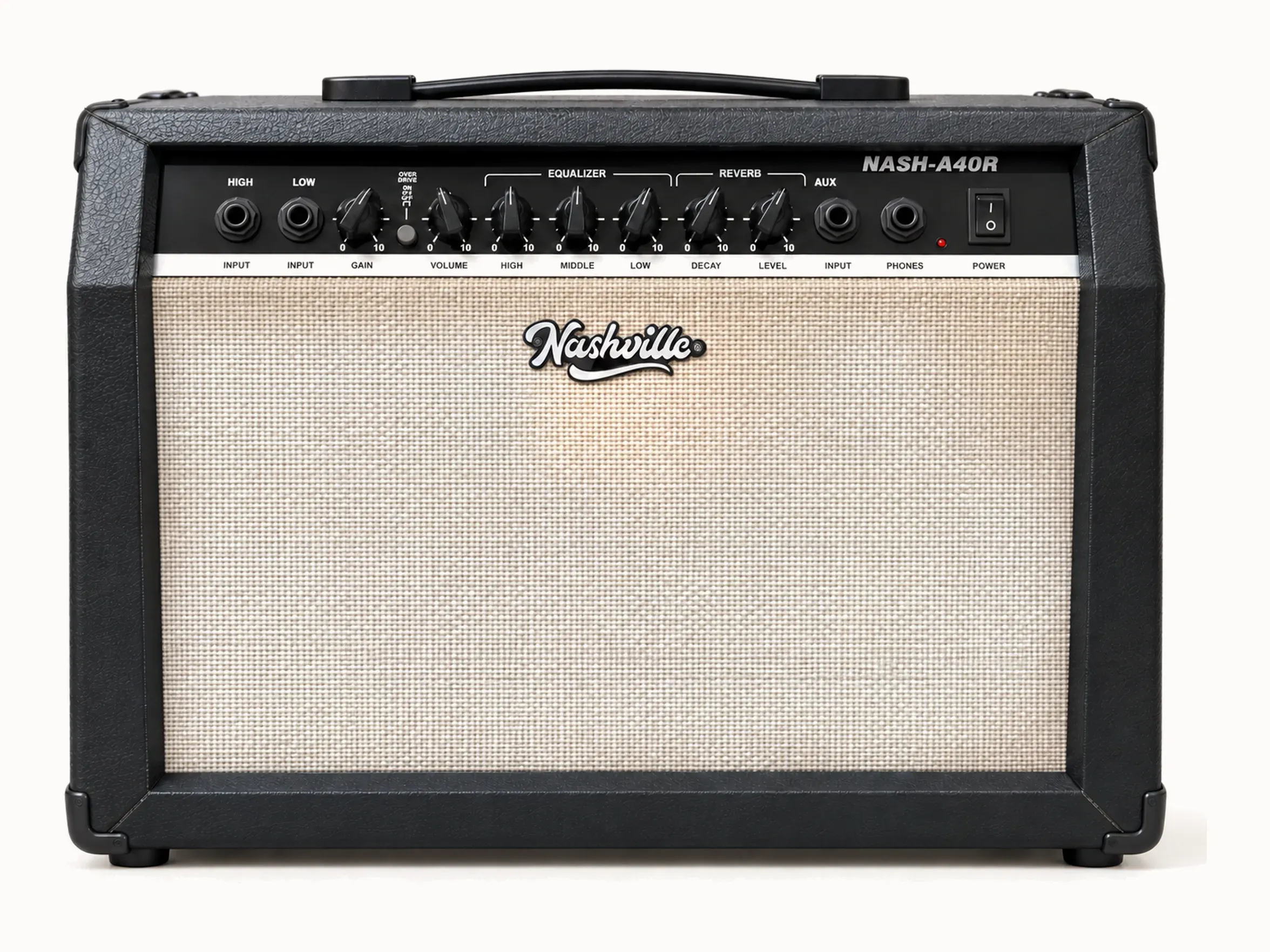 Nashville A40R Guitar Amplifier – Black – front view