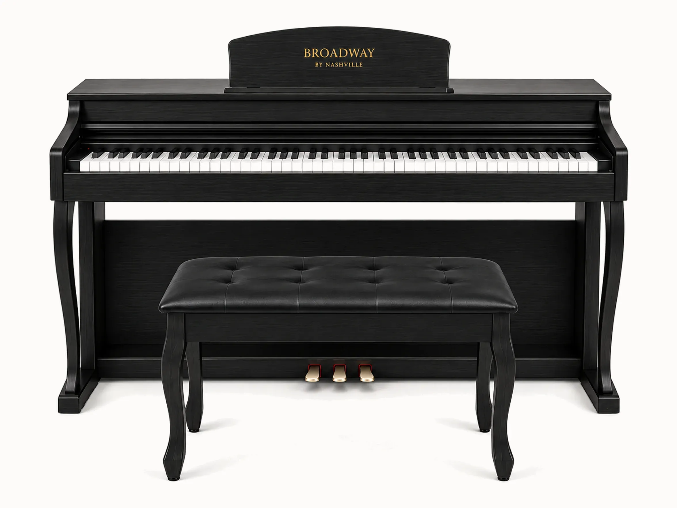 Broadway by Nashville Concerto Upright – Black – front view