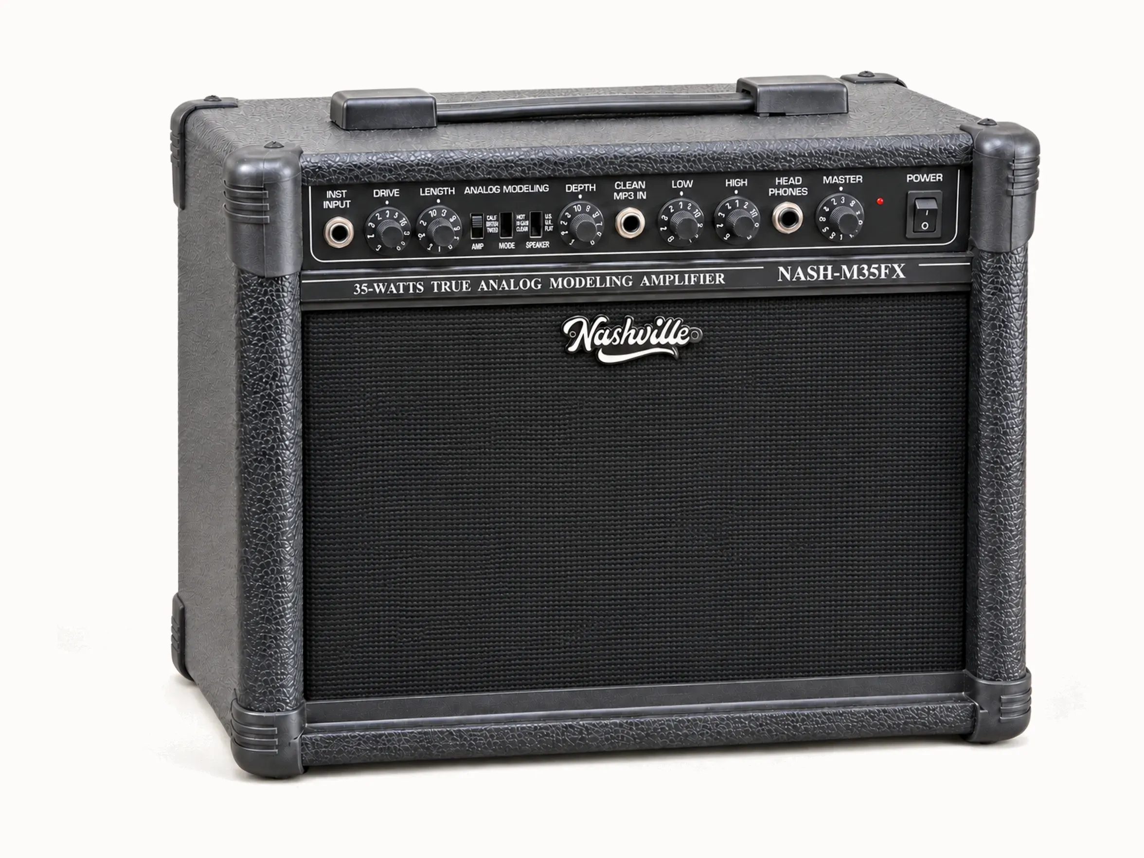 Nashville M35FX Modeling Guitar Amplifier – angled front view
