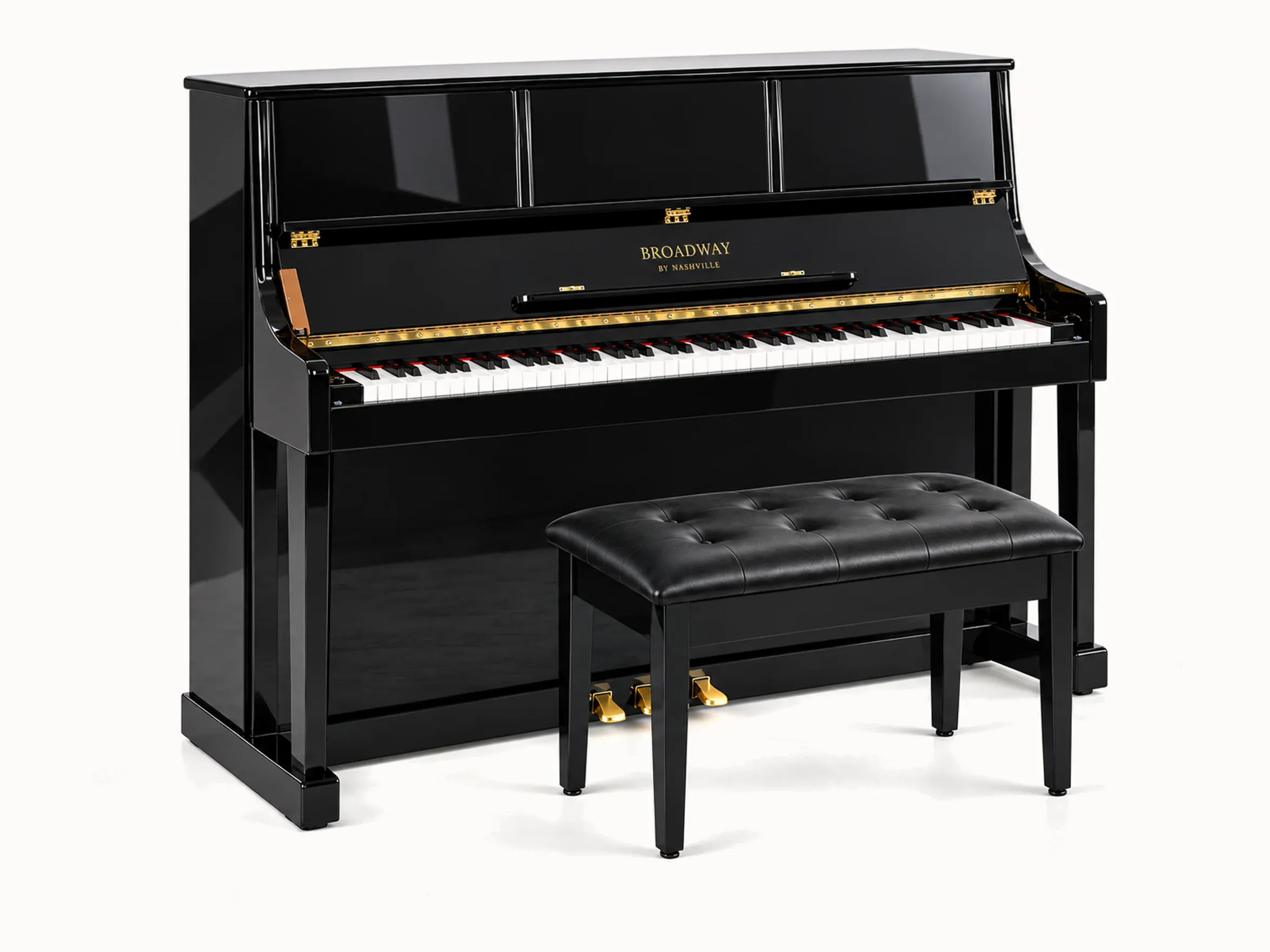 Broadway by Nashville Symphony Upright – Black – angled front view