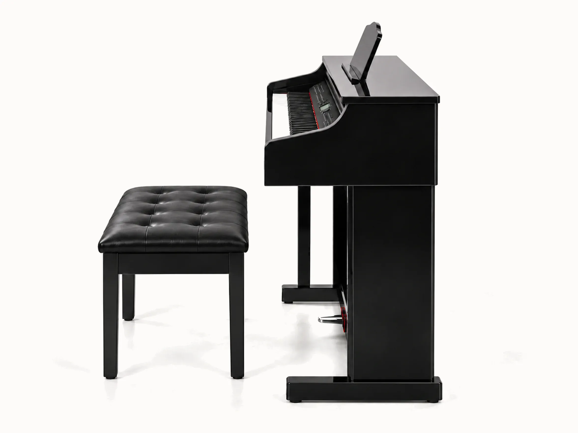 Broadway by Nashville Nocturne Upright – Black – angled back view