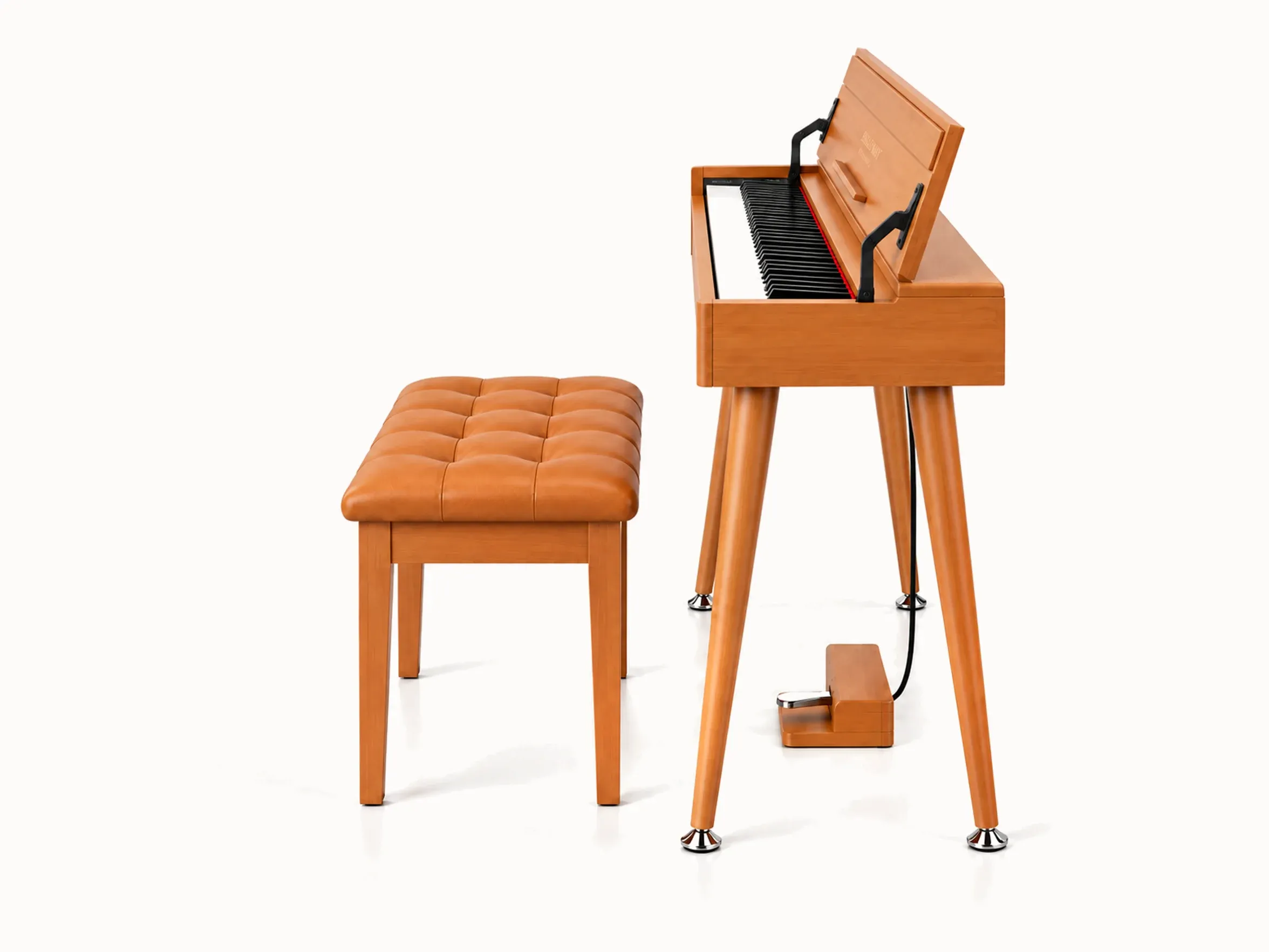 Broadway by Nashville Etude – Natural Wood – angled back view