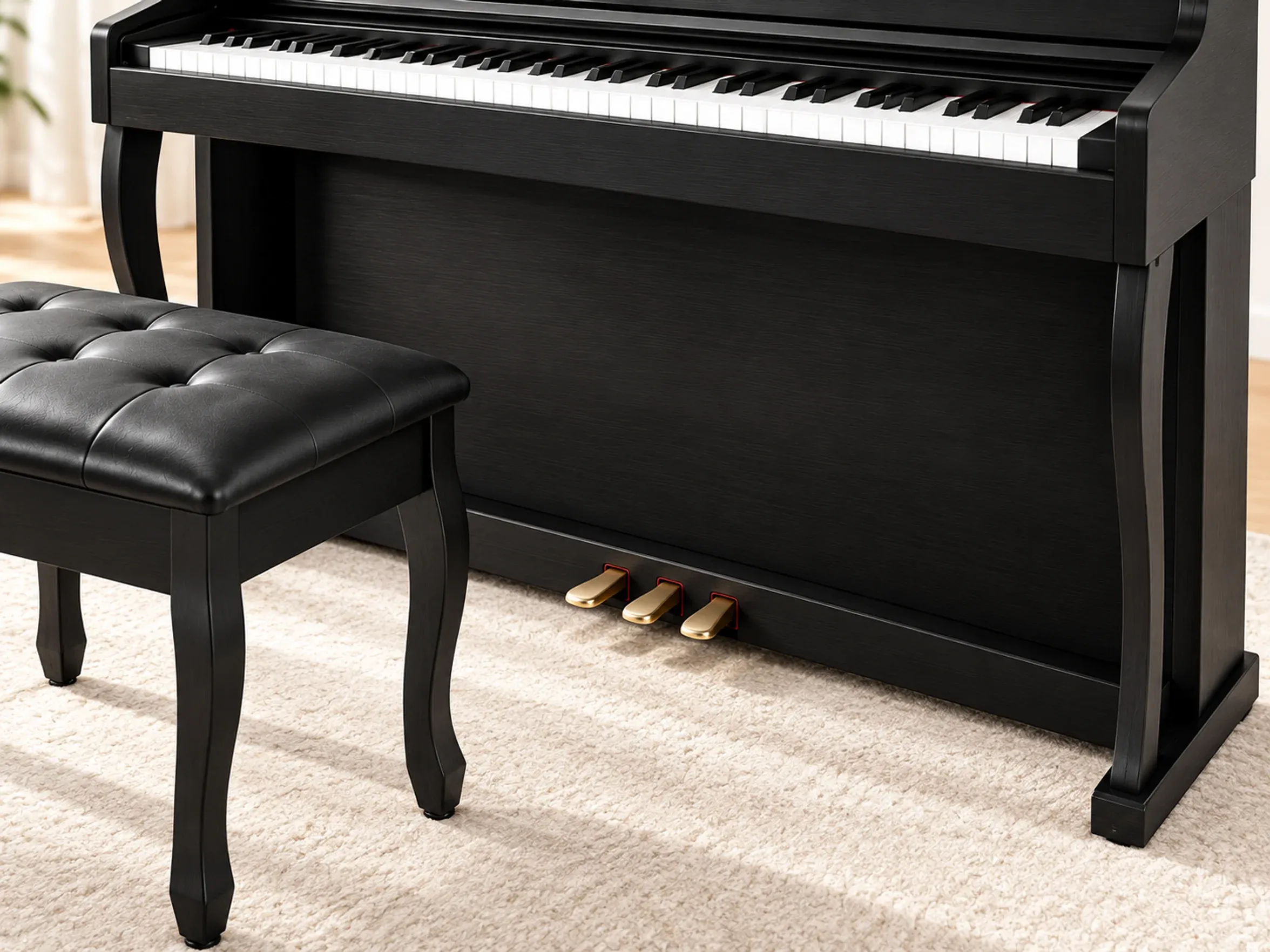 Broadway by Nashville Concerto Upright – Black – second detail close-up