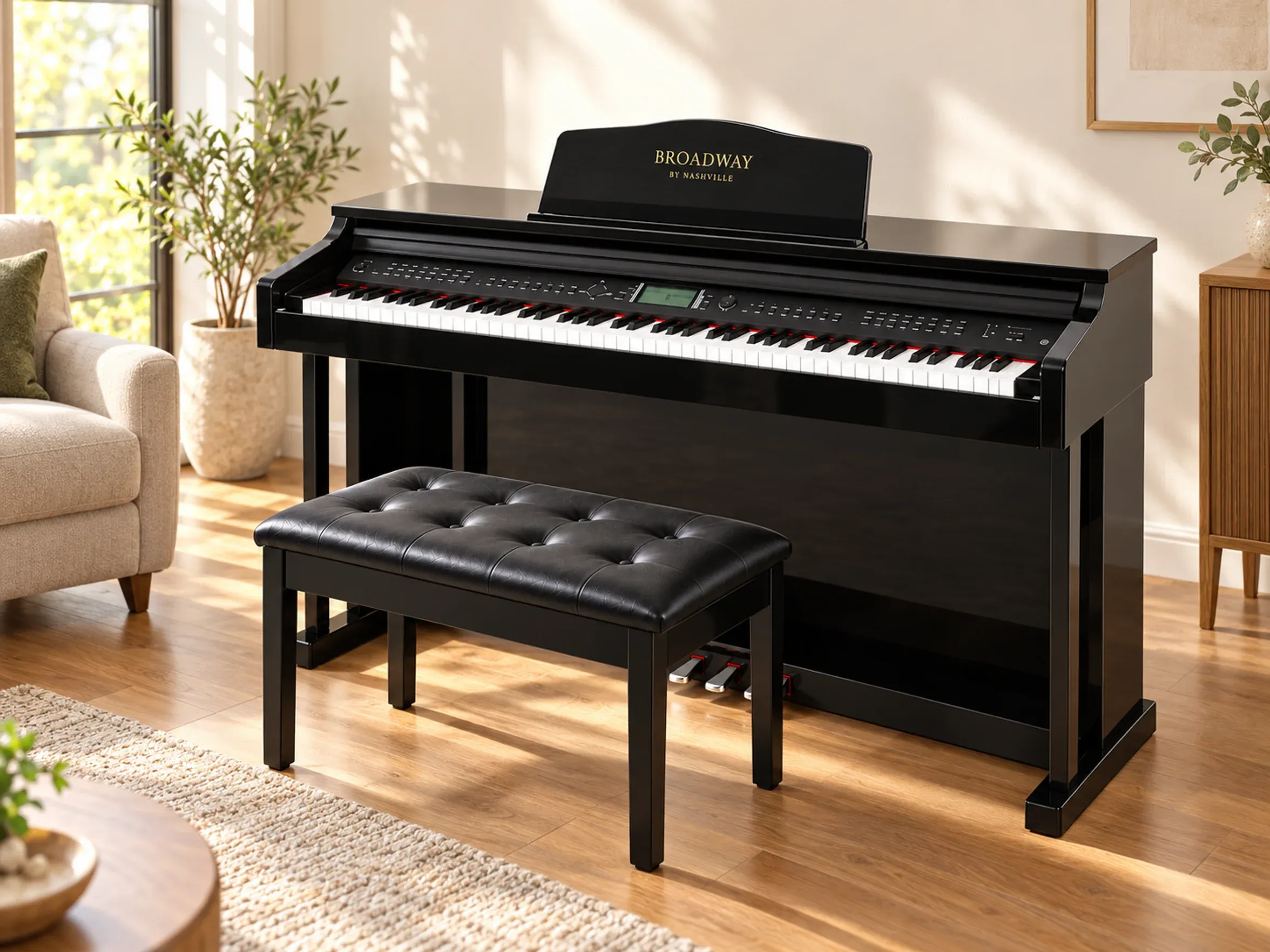 Broadway by Nashville Nocturne Upright – Black – lifestyle view